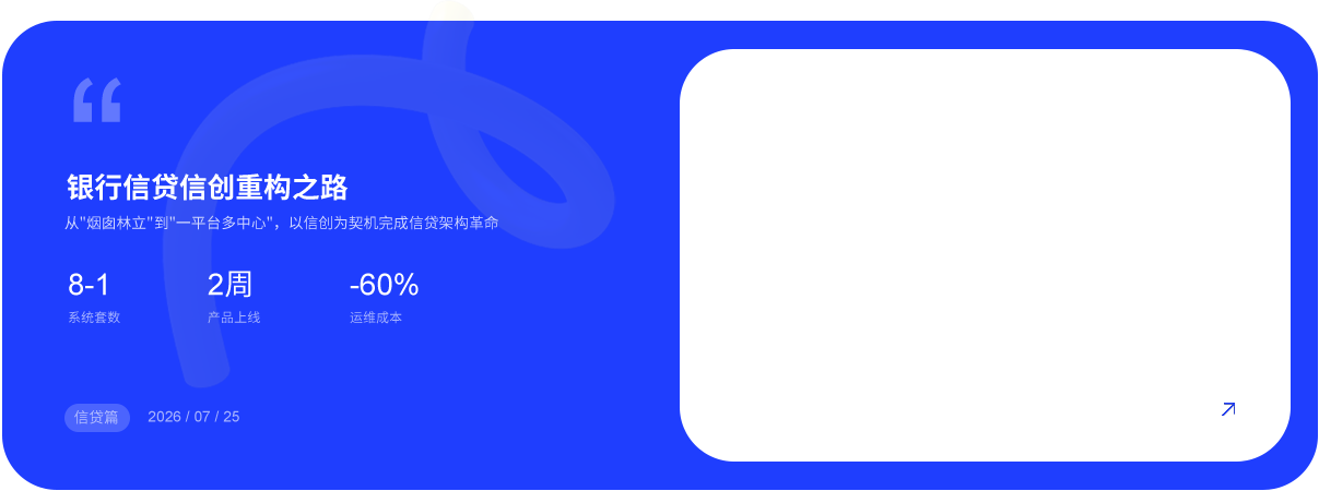 银行信贷信创重构之路